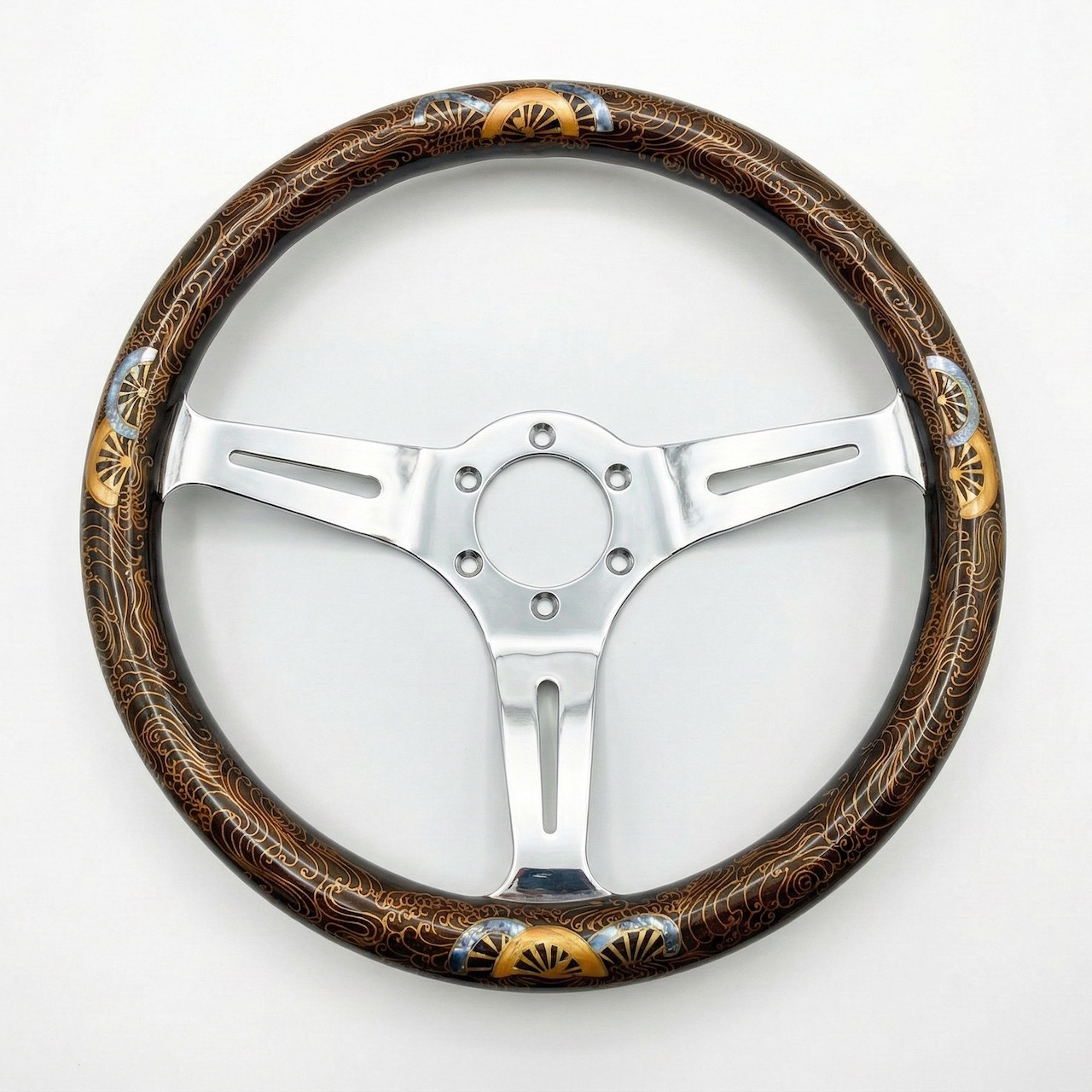 蒔絵ステアリング（片輪車螺鈿）