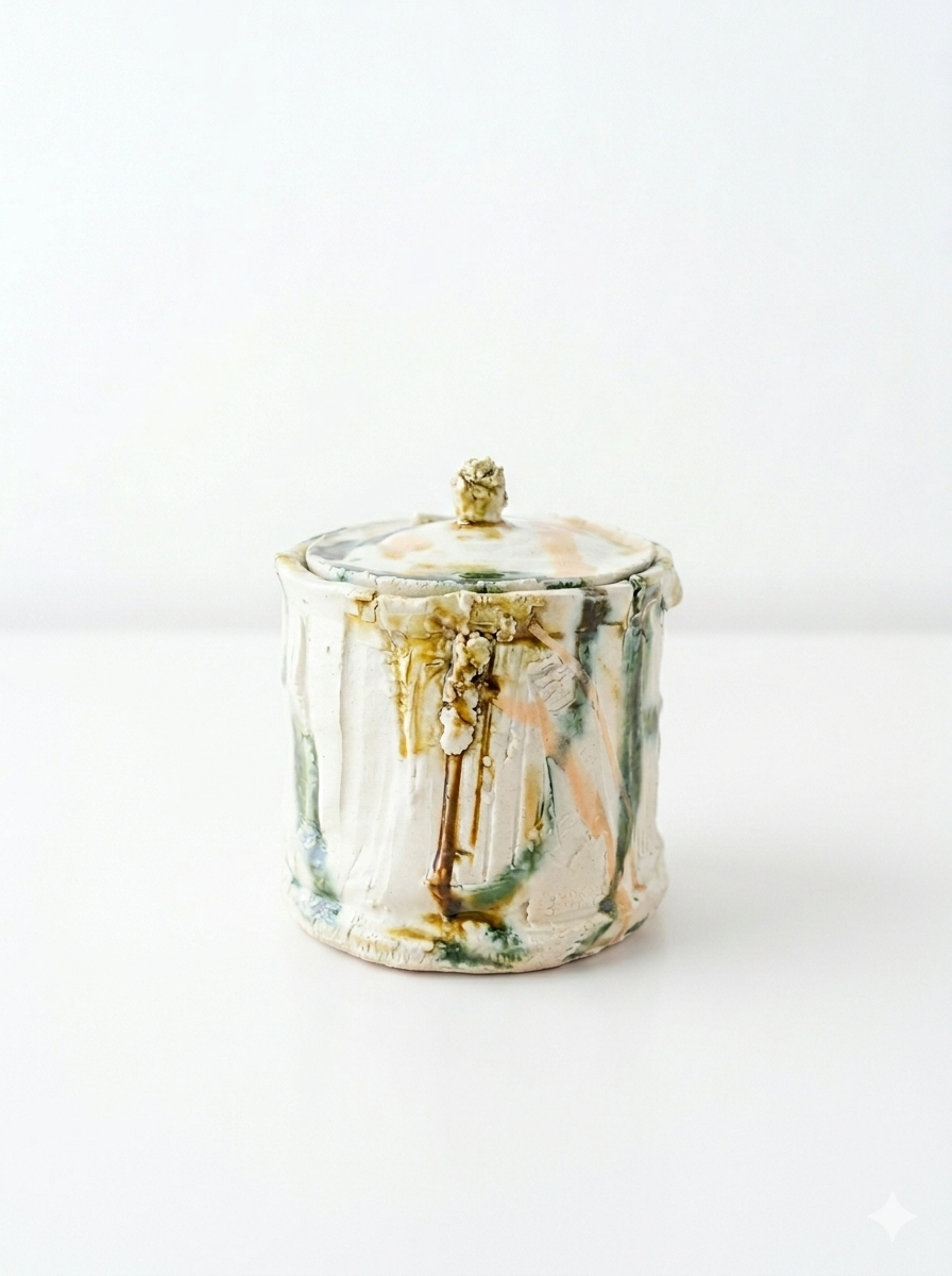 昂炉輝彩　水指